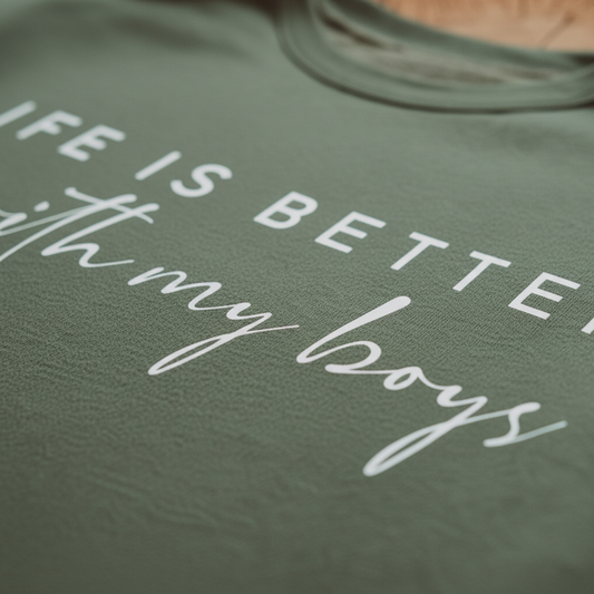 Jungs-Mama Sweatshirt mit Namen