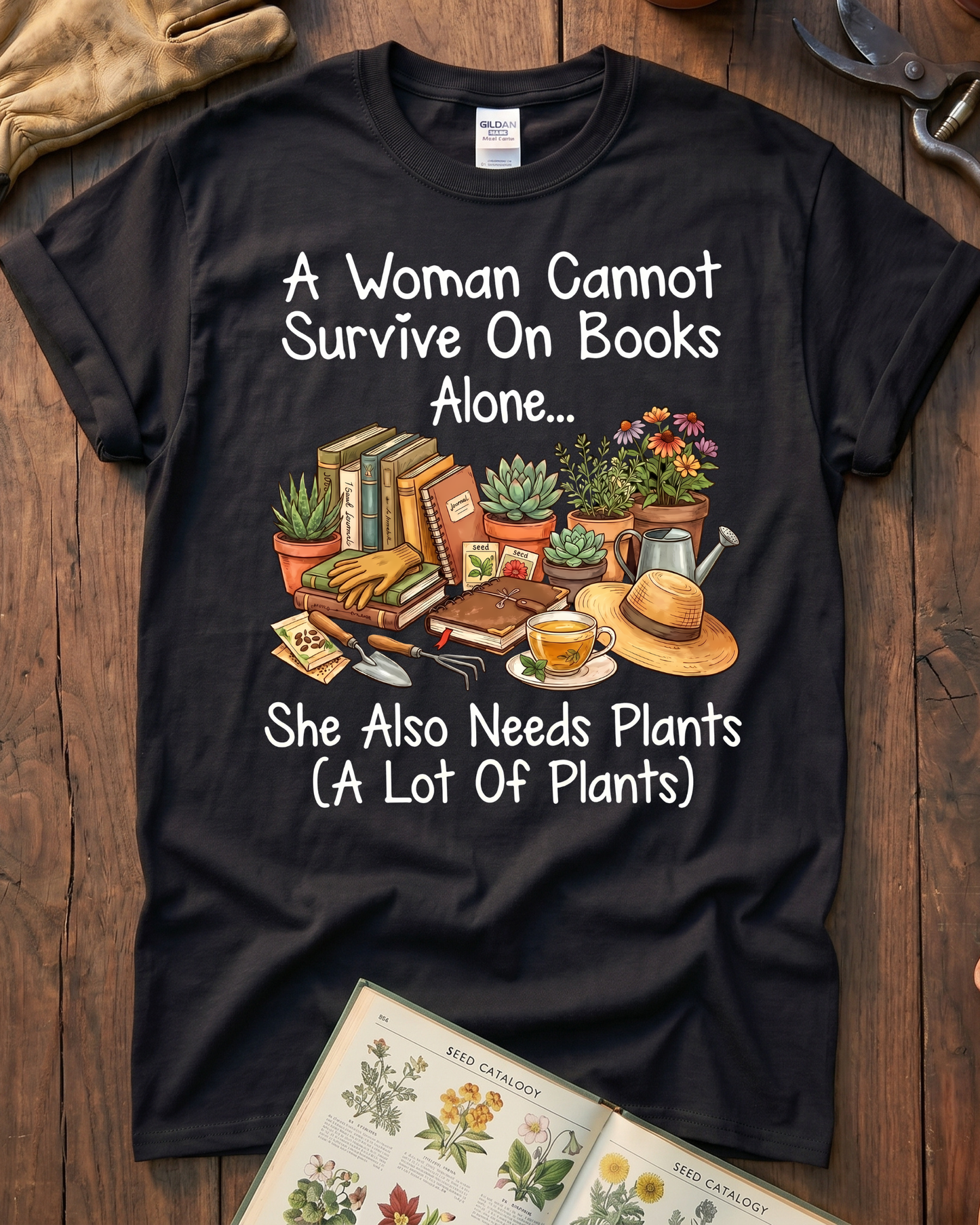 Vintage Botanical Wildflower Native Plants T-Shirt