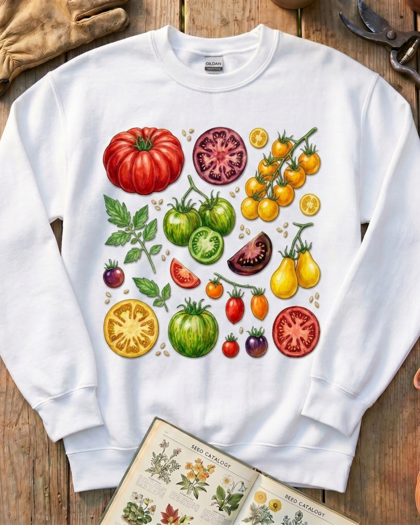 Botanical Tomato Harvest Sweatshirt