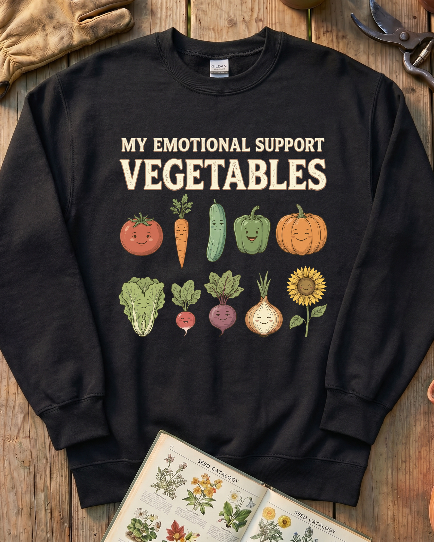 MY EMOTIONAL SUPPORT VEGETABLES Sweatshirt