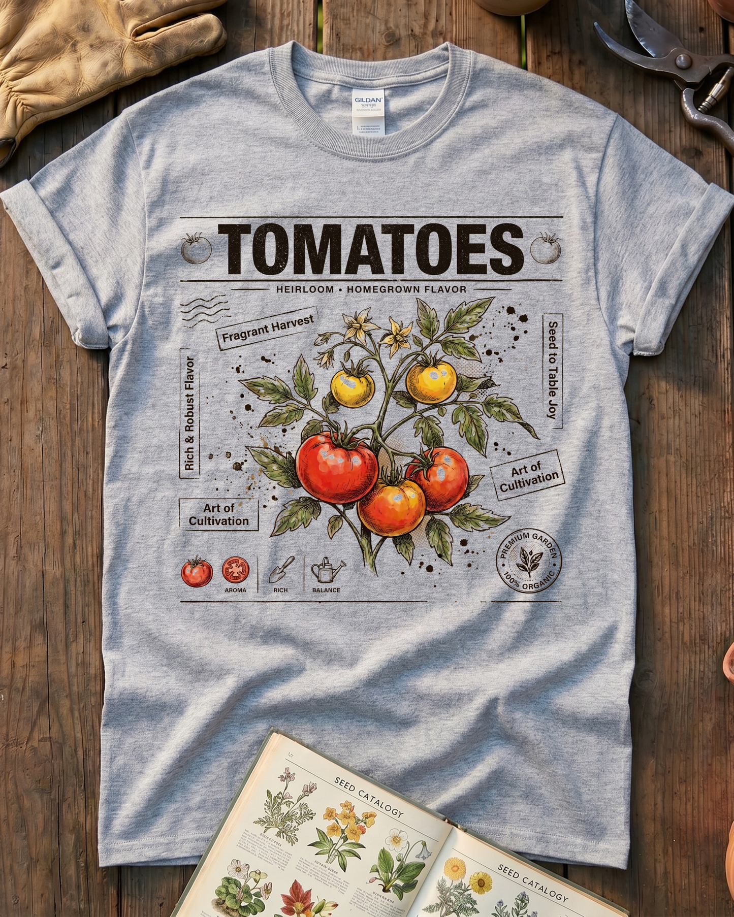 Heirloom Tomatoes Garden T-Shirt