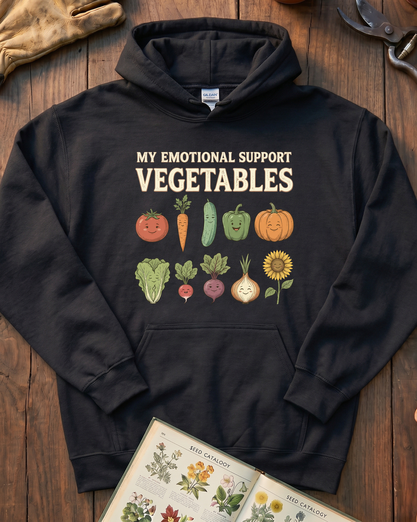 MY EMOTIONAL SUPPORT VEGETABLES Hoodie