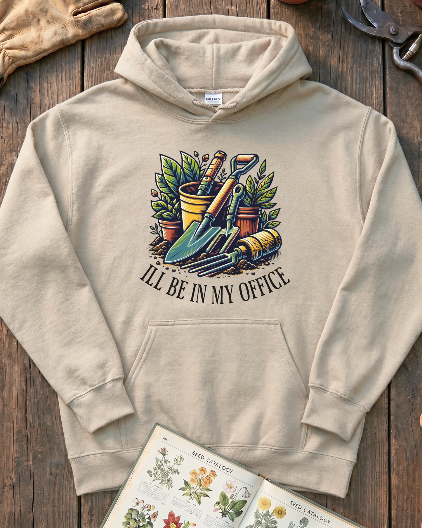 I'll Be In My Office Garden Hoodie