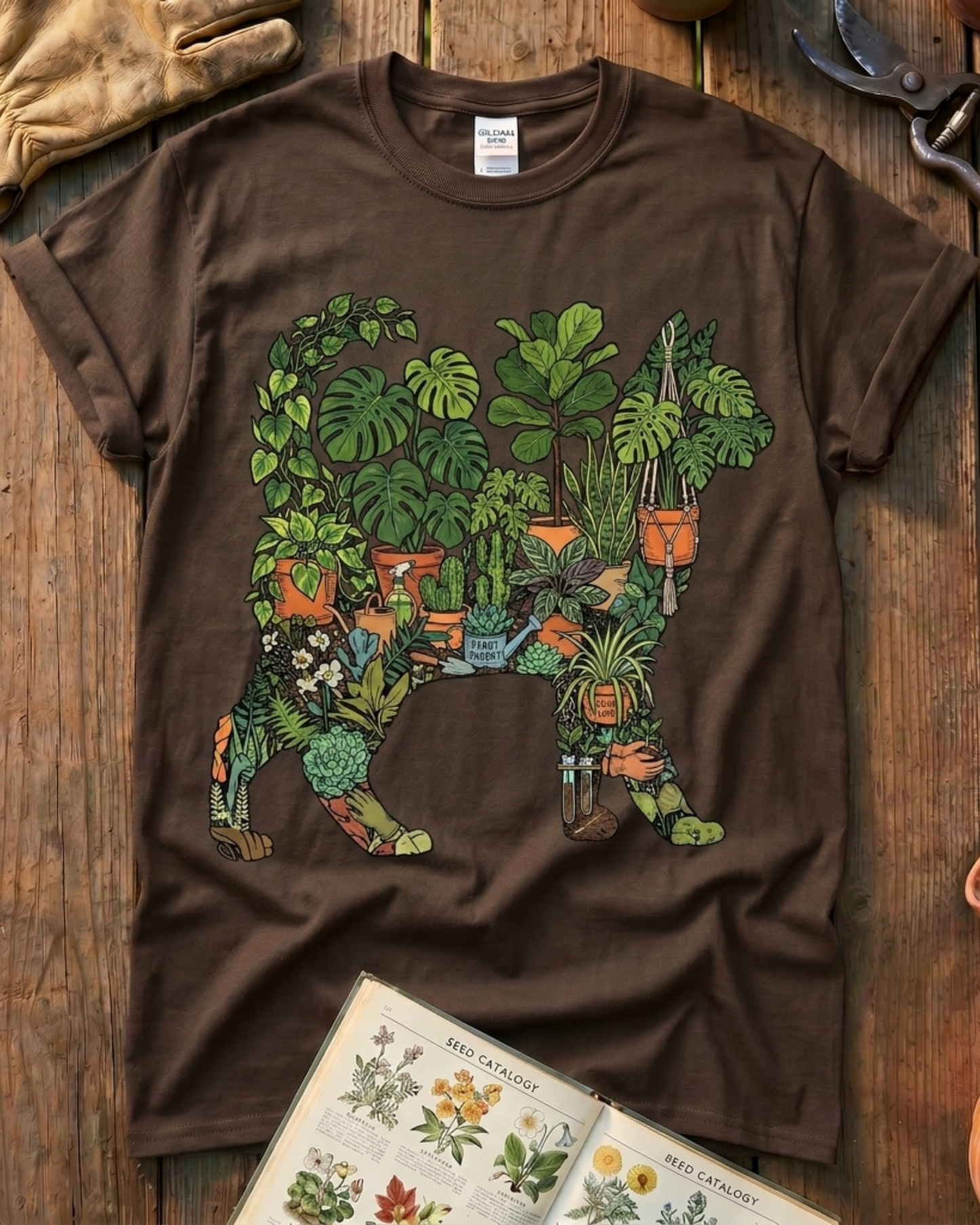 Plant Parent Cat Houseplant Lover T‑Shirt