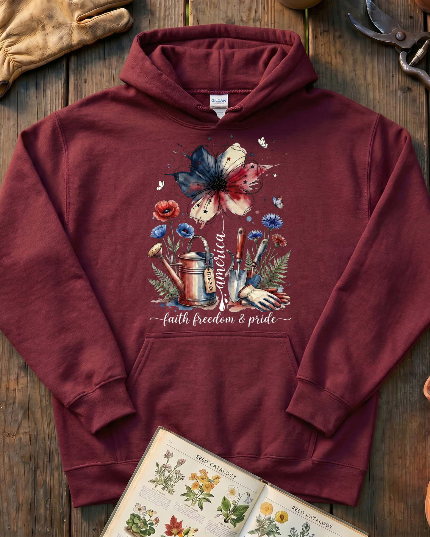 Americana Garden Spirit Hoodie