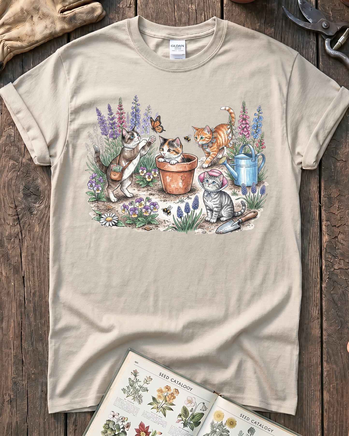 90s Cat Gardeners T‑Shirt