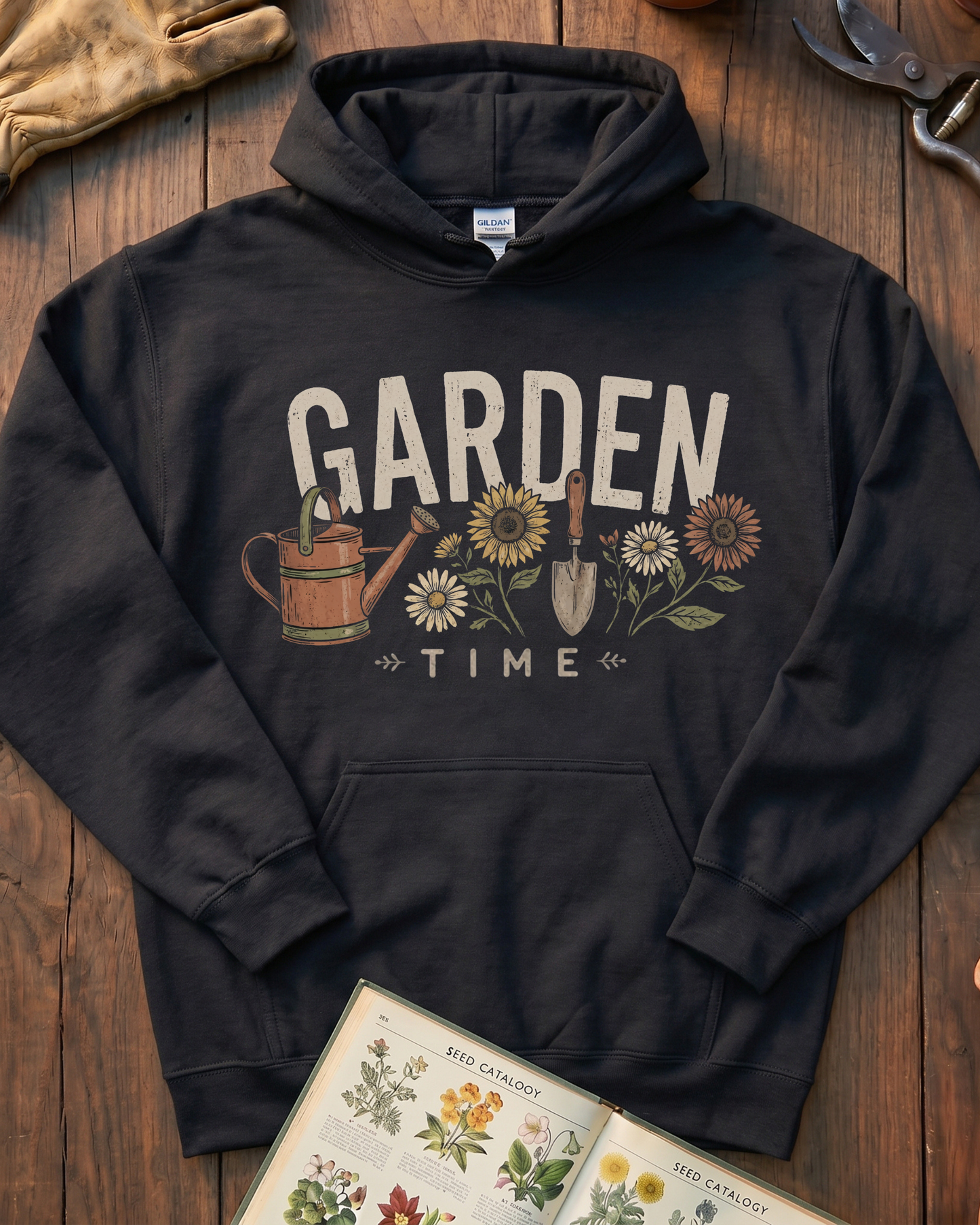 Vintage Garden Tools Hoodie