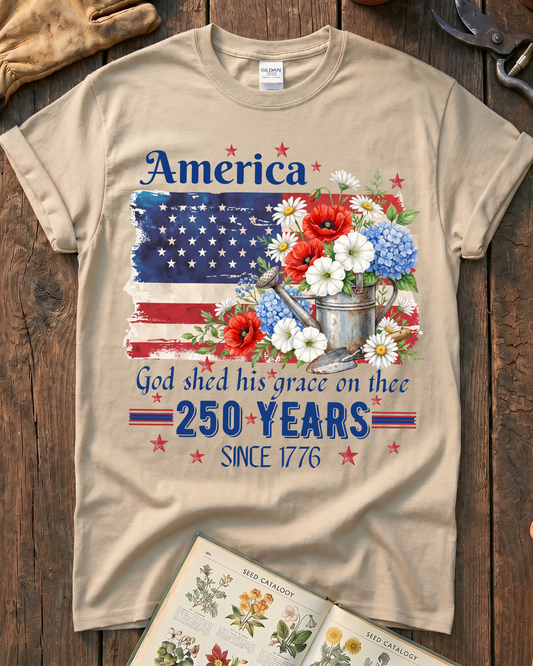Grace in Bloom America T-Shirt