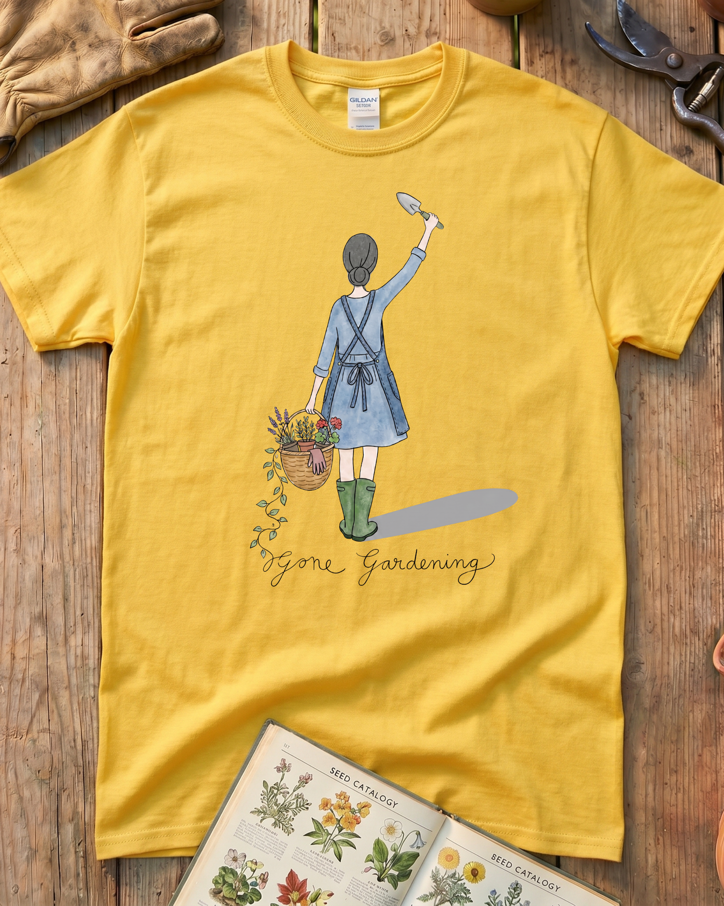 Gone Gardening Garden Girl T-Shirt