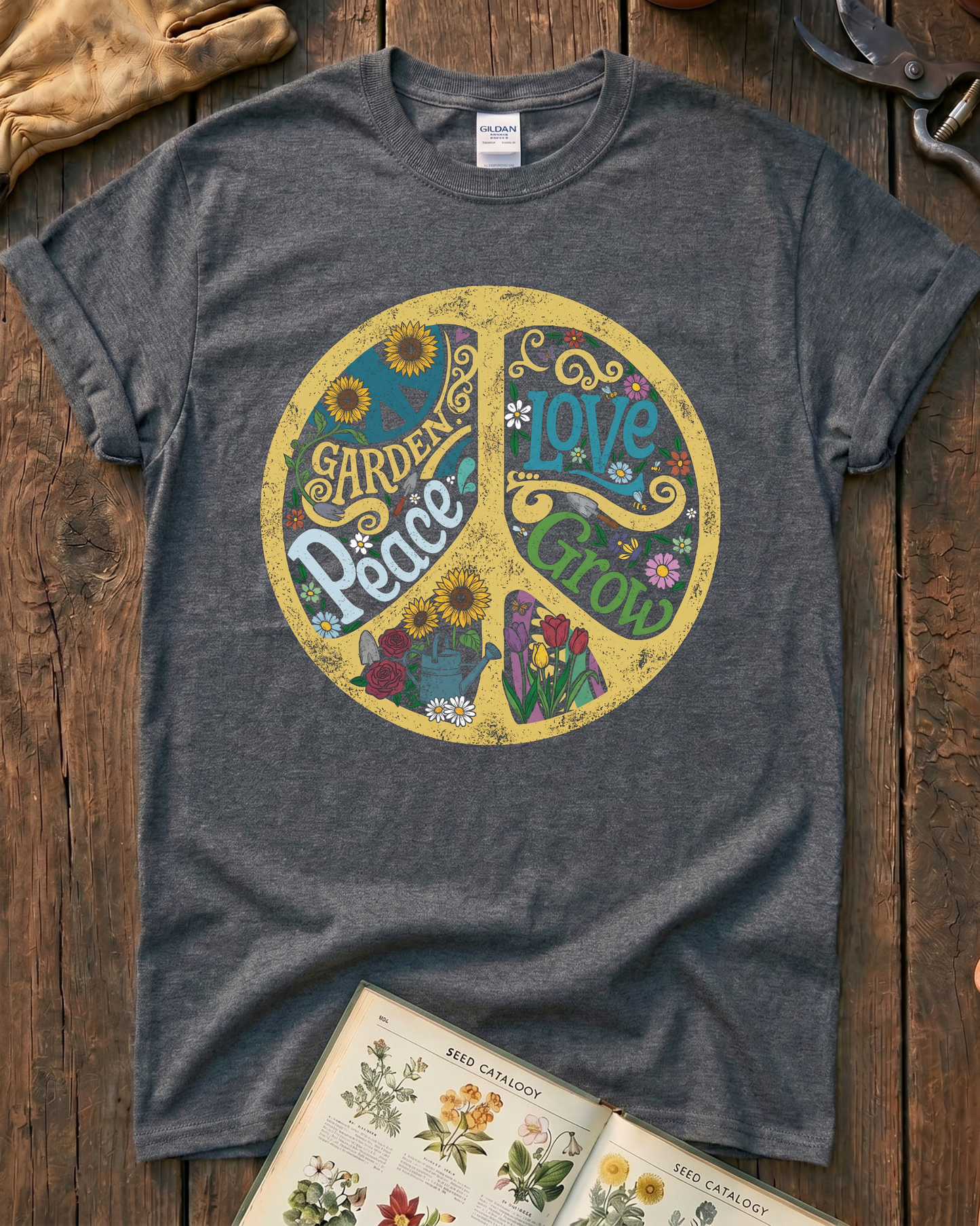 Garden Peace Love Grow T-Shirt