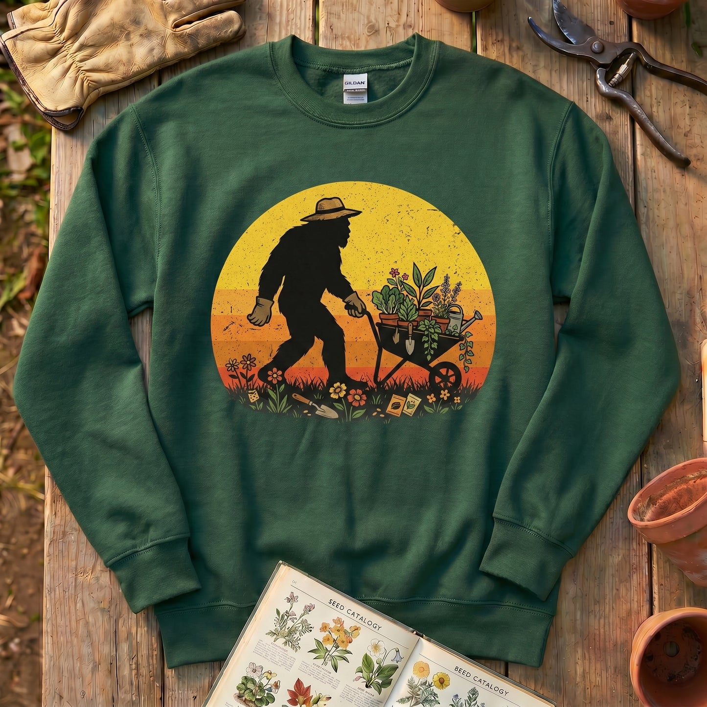 Bigfoot Gardening Sweatshirt