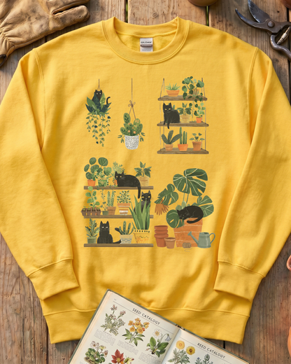 Cats and Plants Sweatshirt