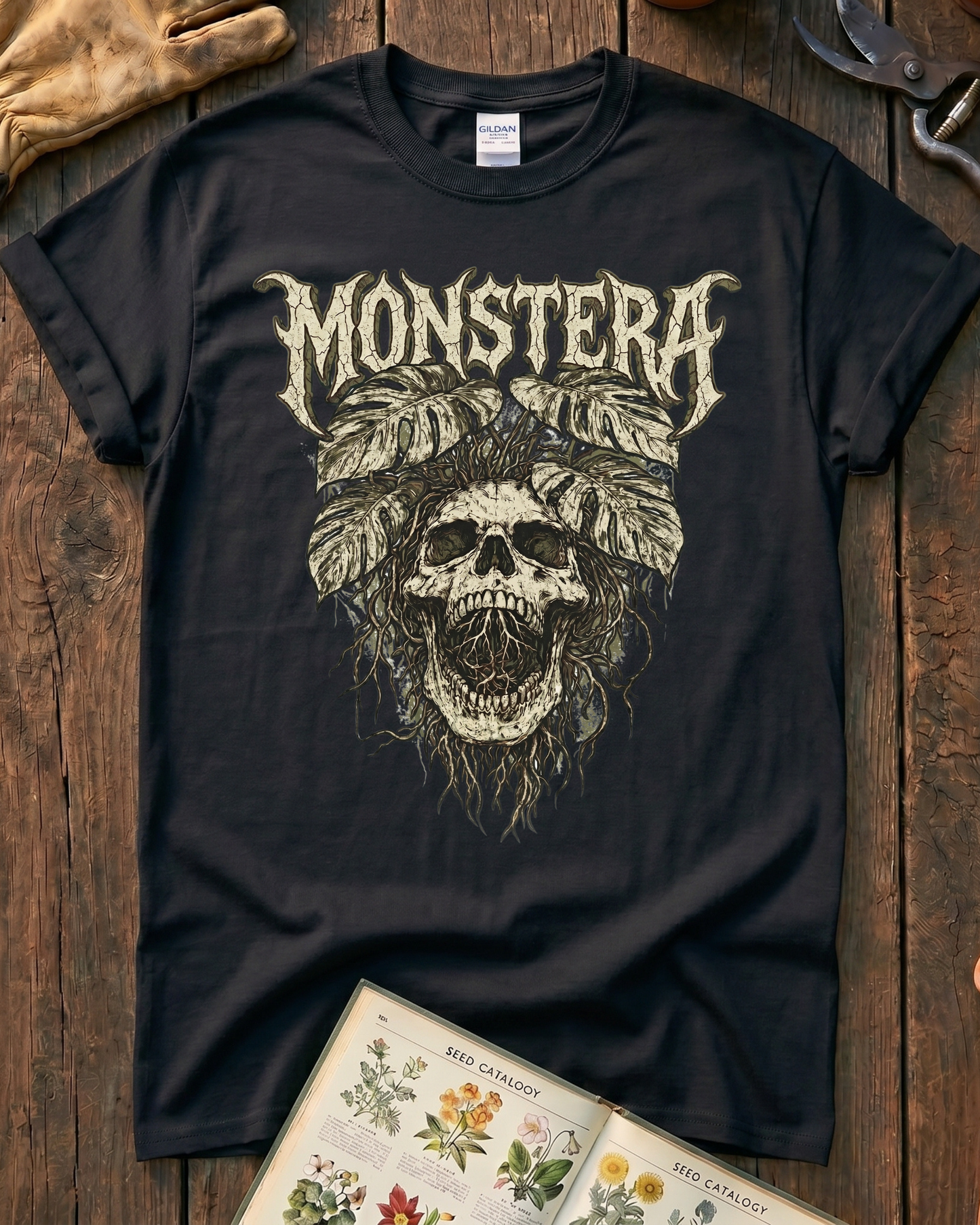 Monstera Skull T-Shirt