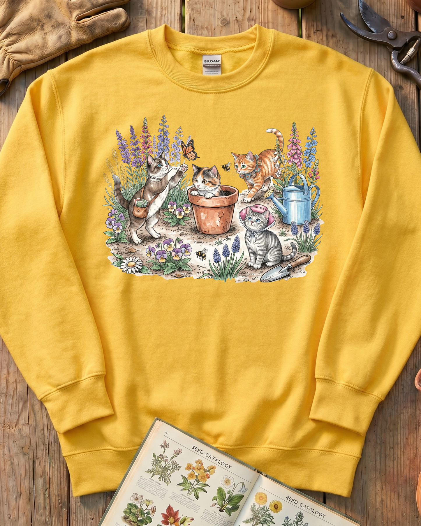 90s Cat Gardeners Sweatshirt
