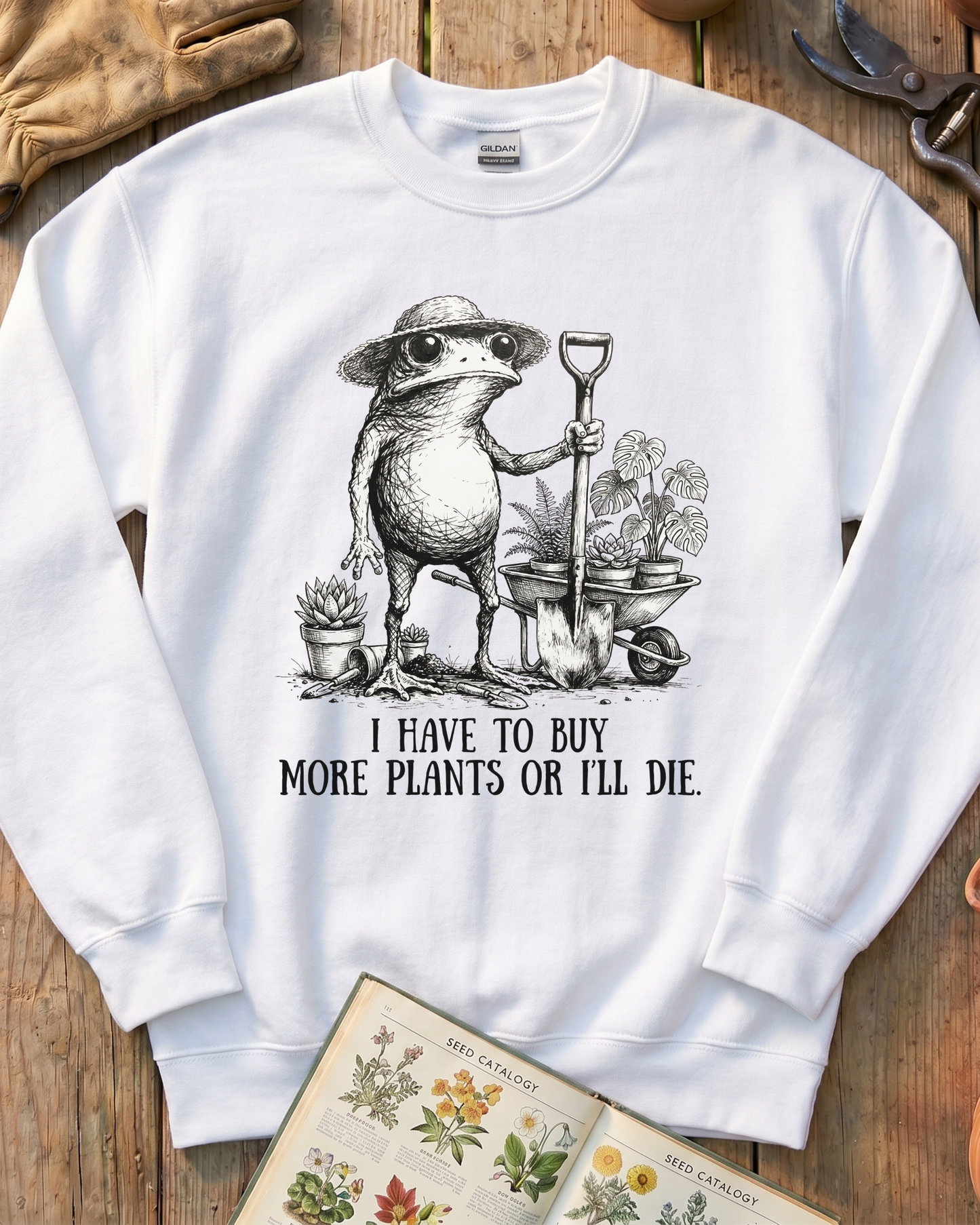 Funny Frog Plant Lover Sweatshirt
