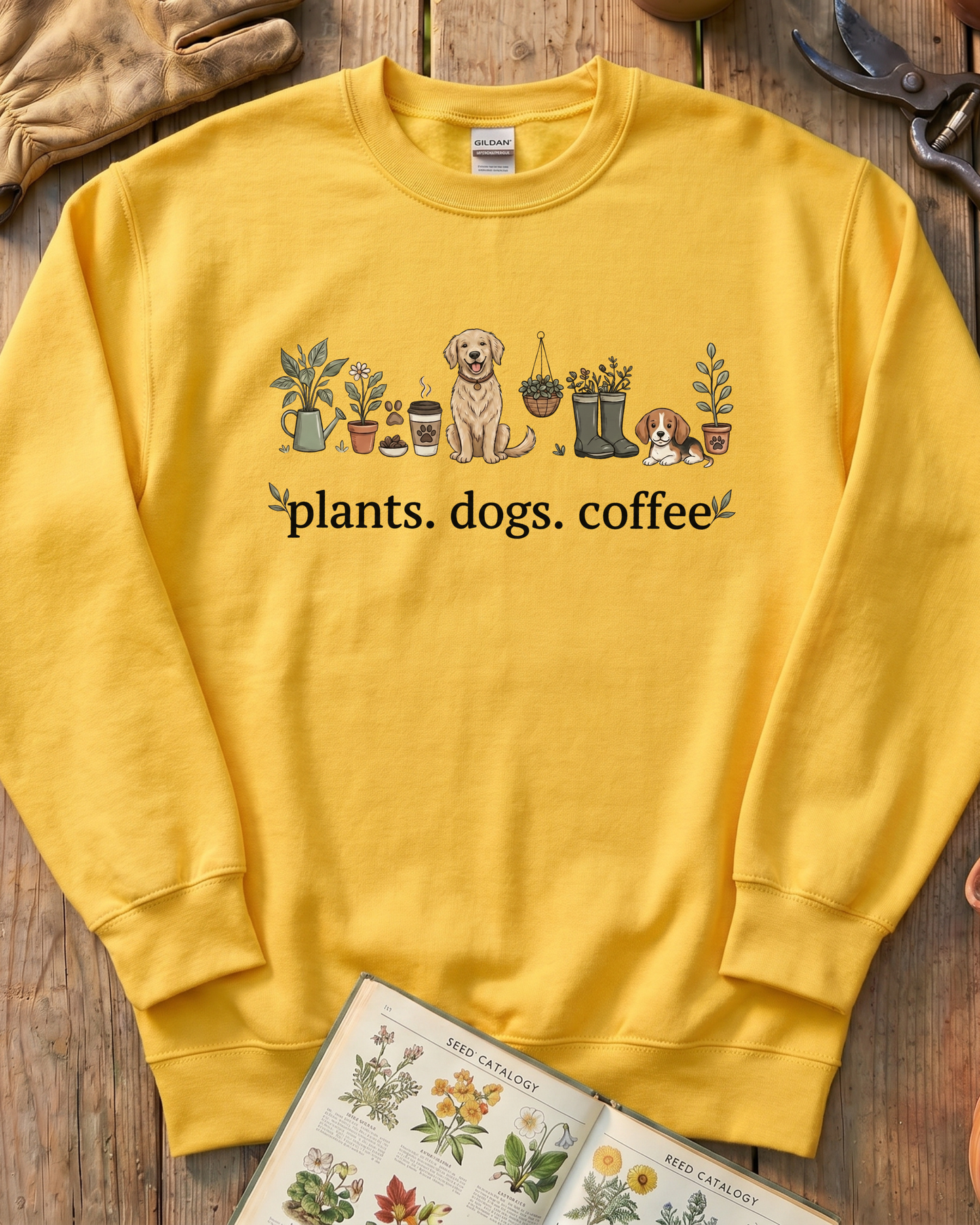 Plant and Dog Lover Sweatshirt