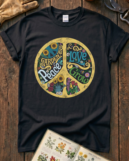 Garden Peace Love Grow T-Shirt