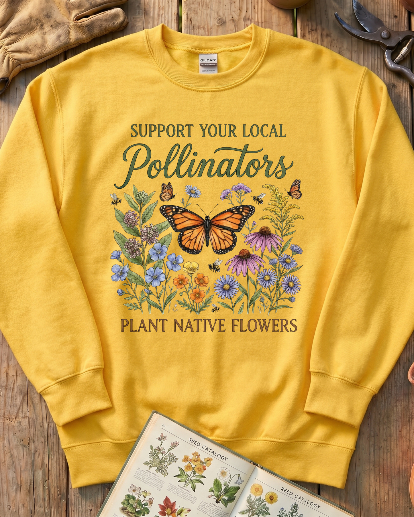 Support Your Local Pollinators Sweatshirt