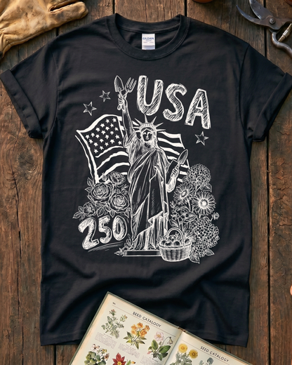 America 250 Garden Lady T-Shirt
