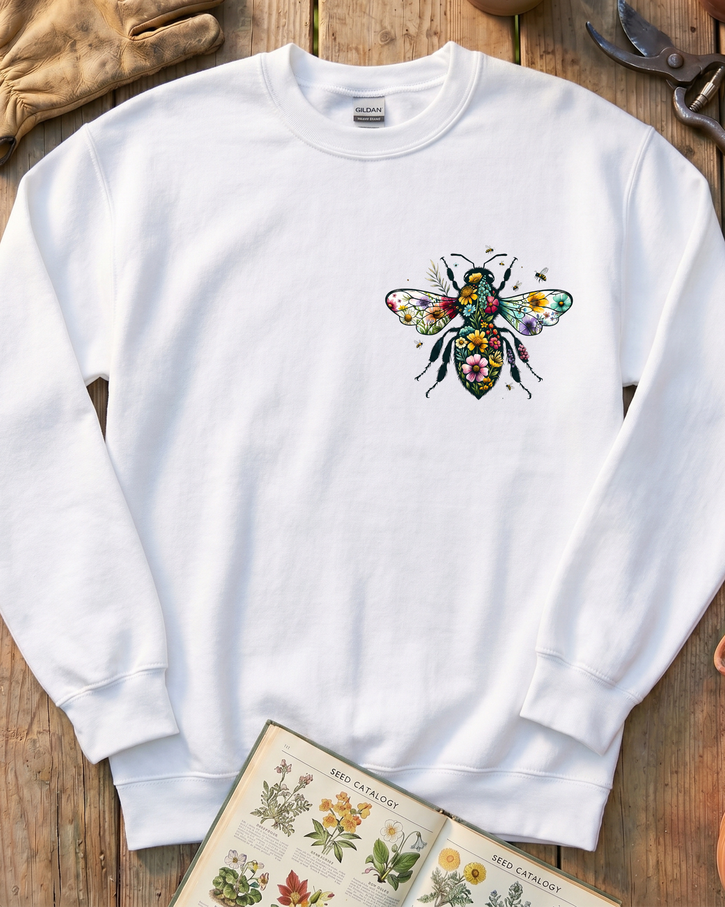 Pollinator Bee Garden Sweatshirt