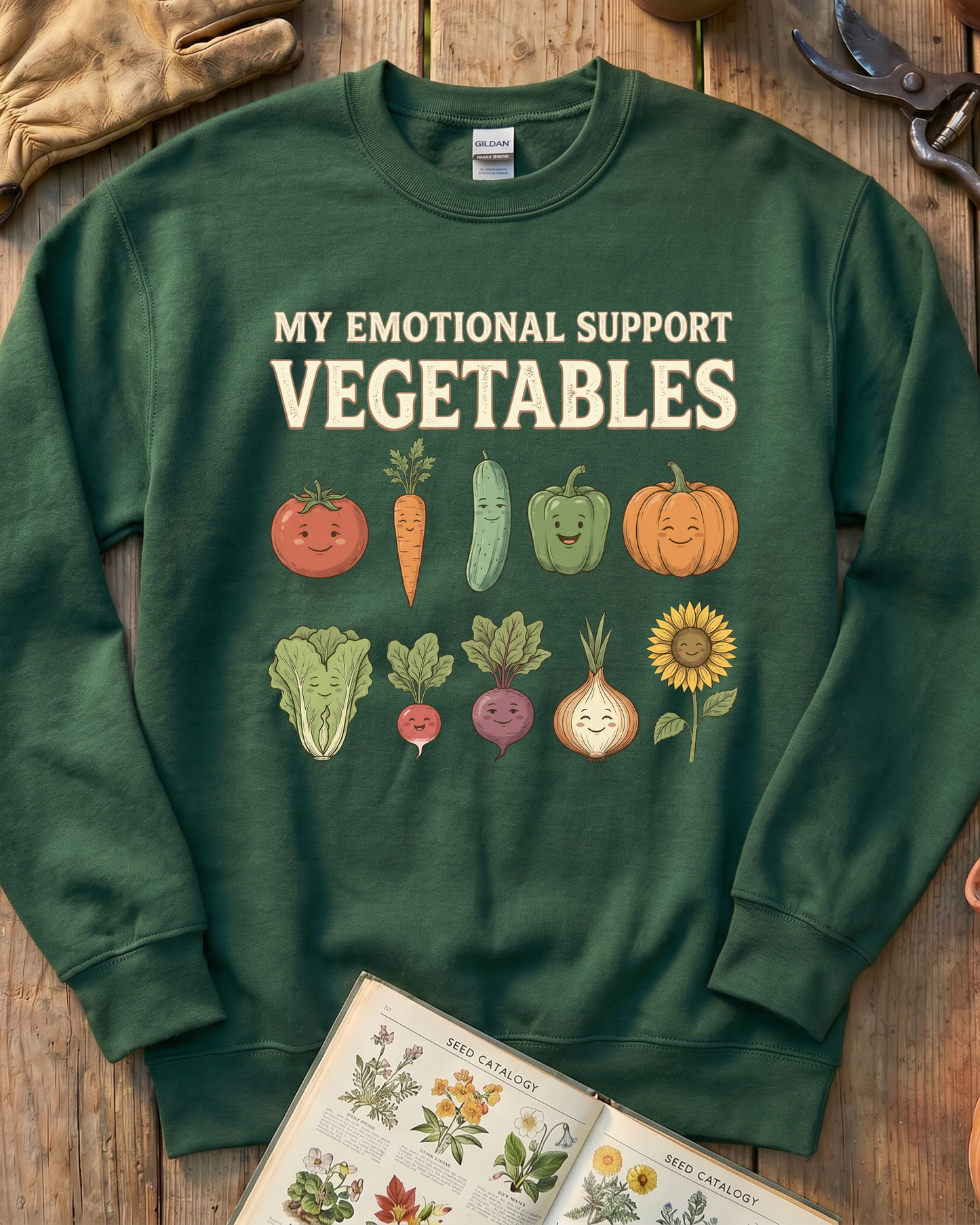 MY EMOTIONAL SUPPORT VEGETABLES Sweatshirt