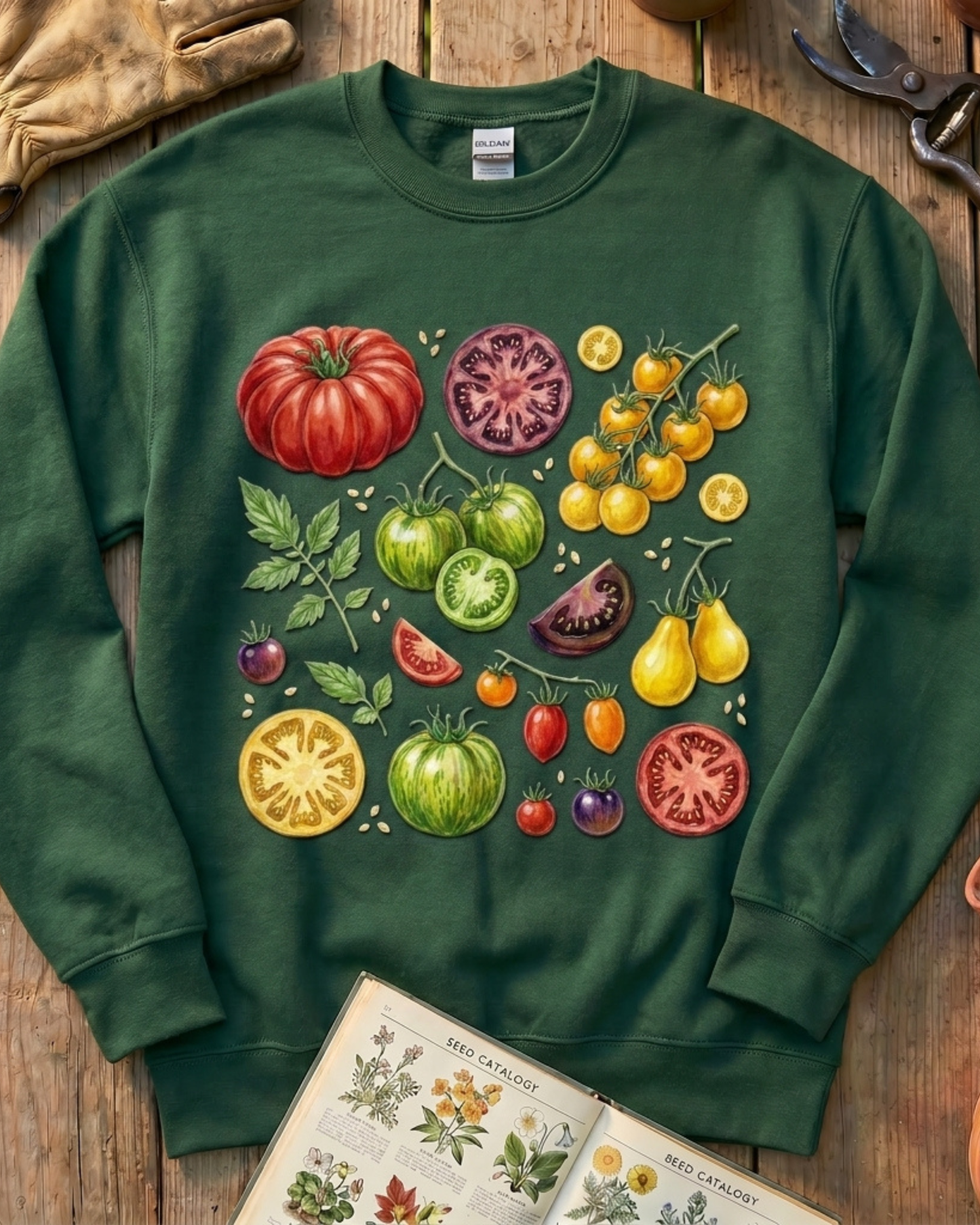 Botanical Tomato Harvest Sweatshirt