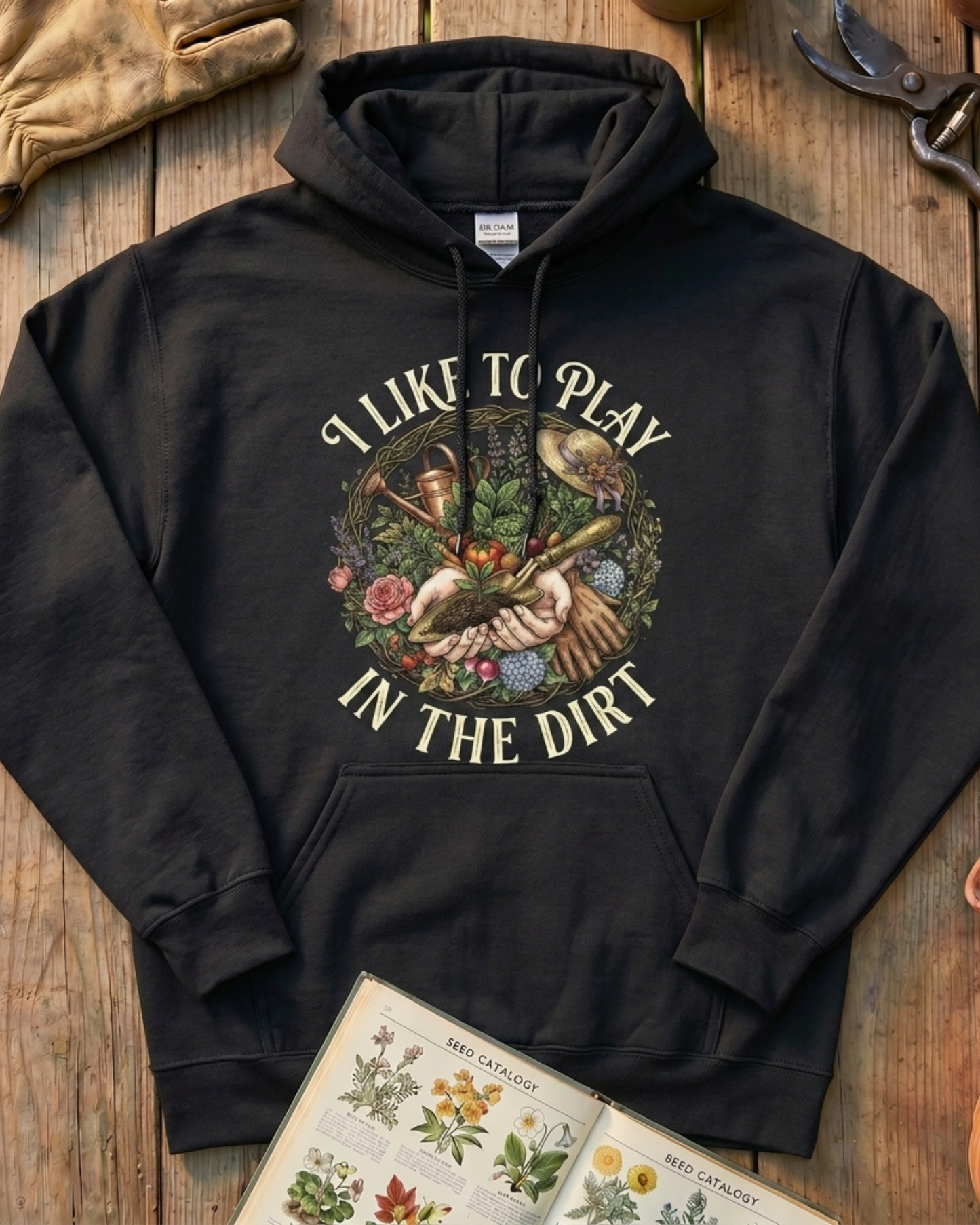 Gardening Tools Tee Plant Hoodie