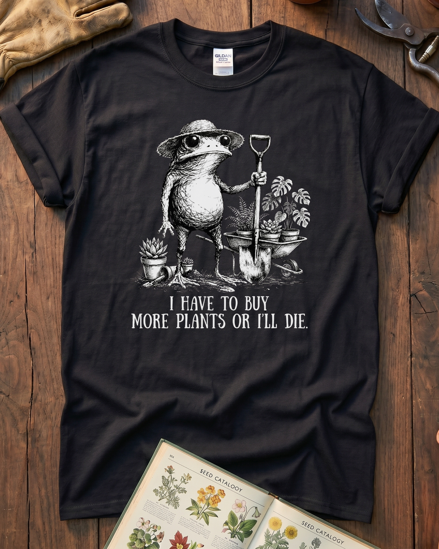 Funny Frog Plant Lover T-Shirt