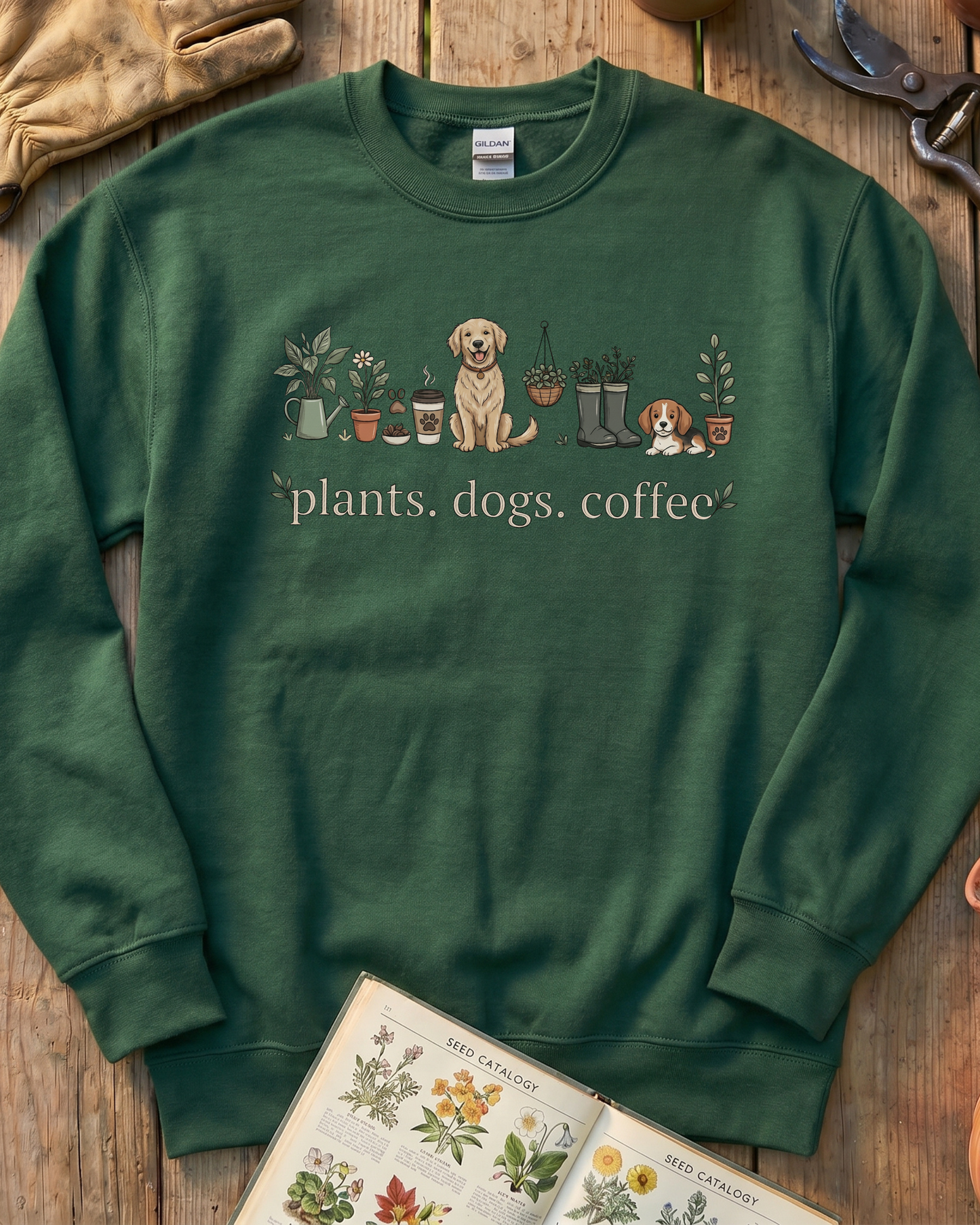 Plant and Dog Lover Sweatshirt
