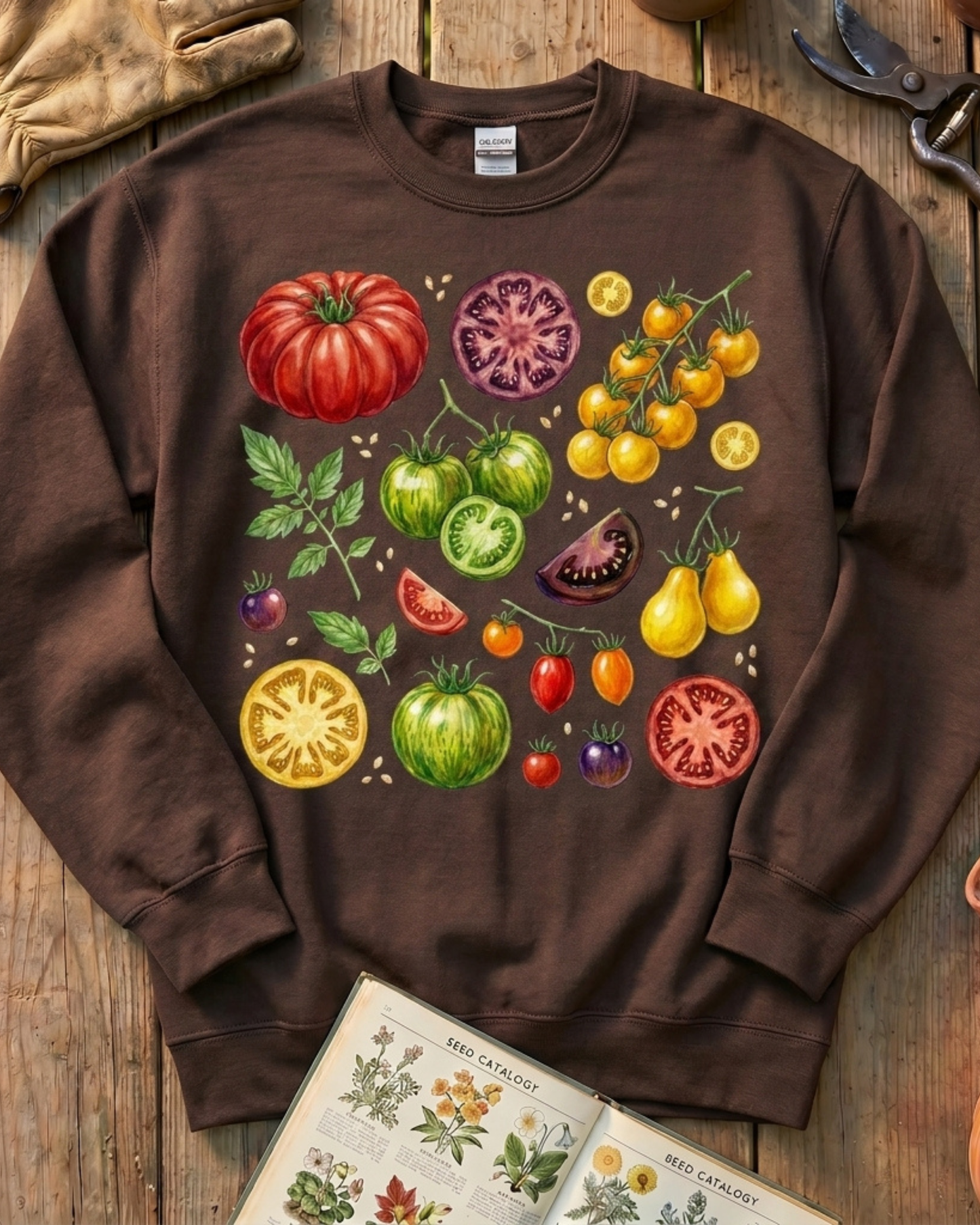 Botanical Tomato Harvest Sweatshirt