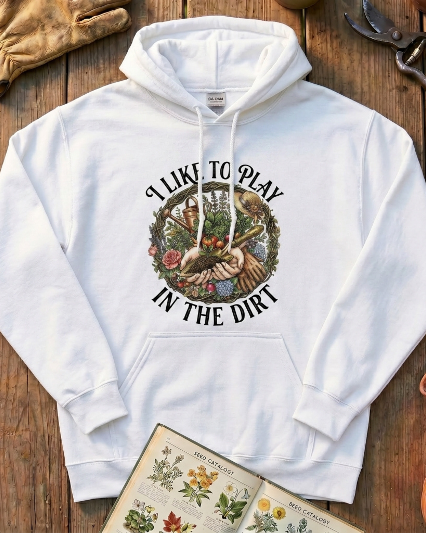 Gardening Tools Tee Plant Hoodie