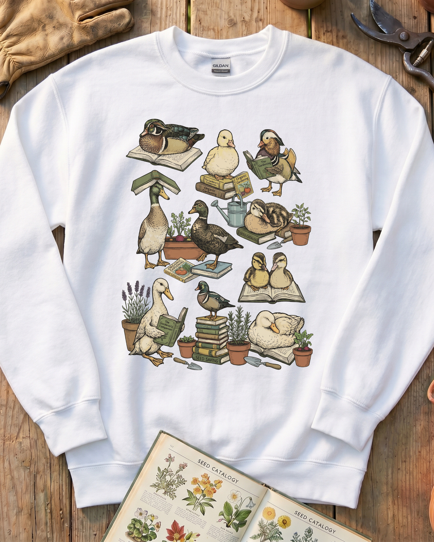 Cute Duck Garden Lover Sweatshirt