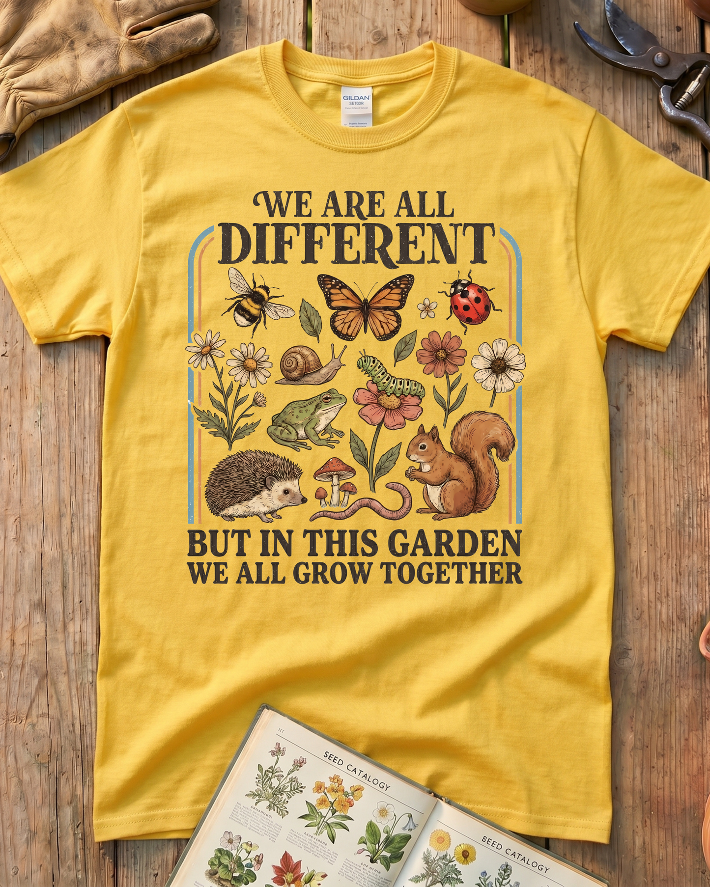 Grow Together Retro Garden T-Shirt