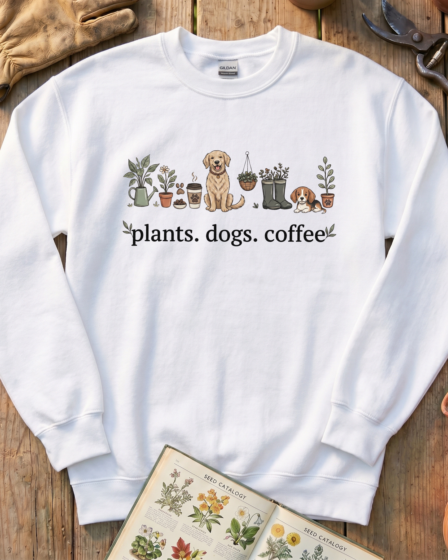 Plant and Dog Lover Sweatshirt