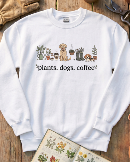 Plant and Dog Lover Sweatshirt