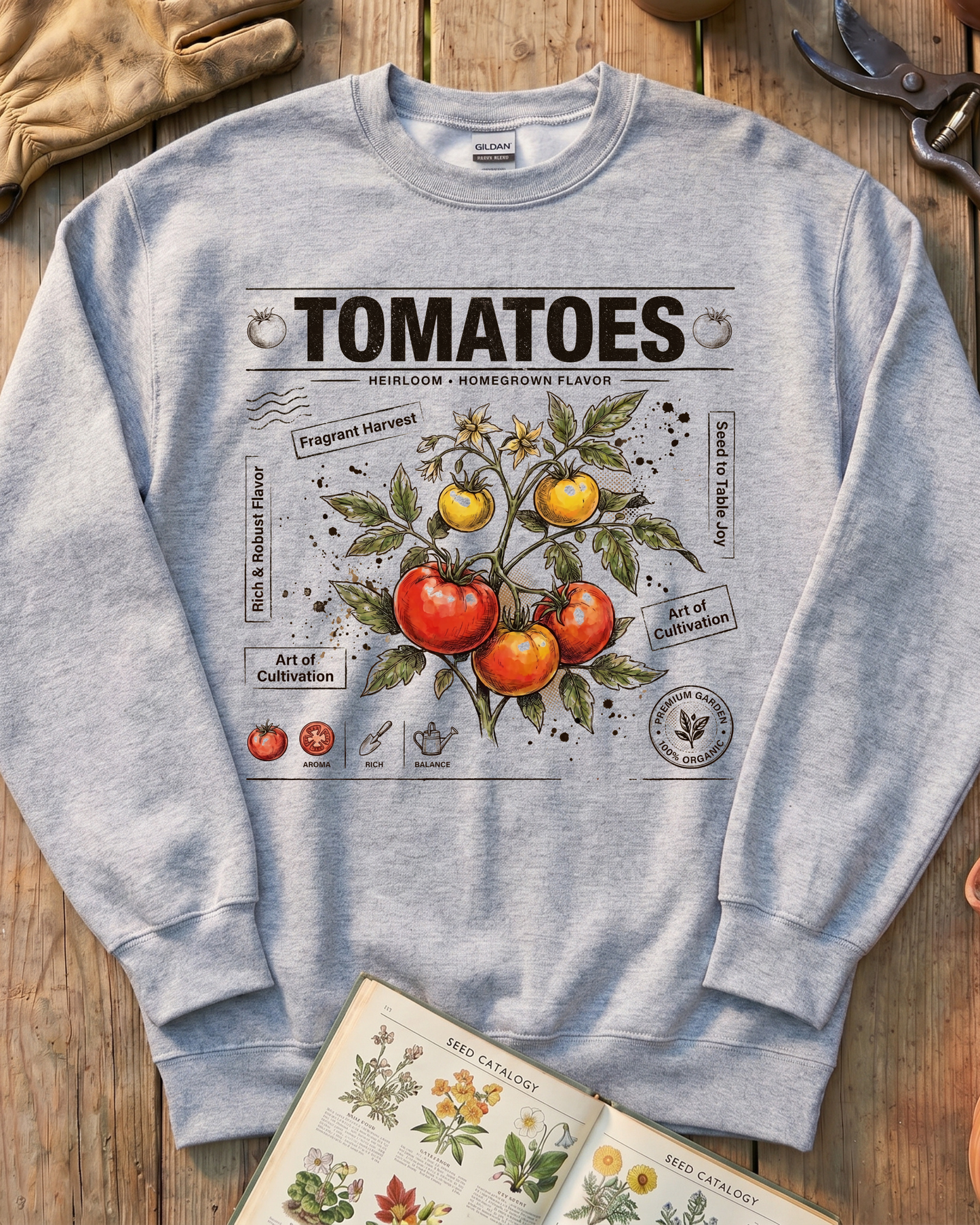 Homegrown Tomato Harvest Sweatshirt