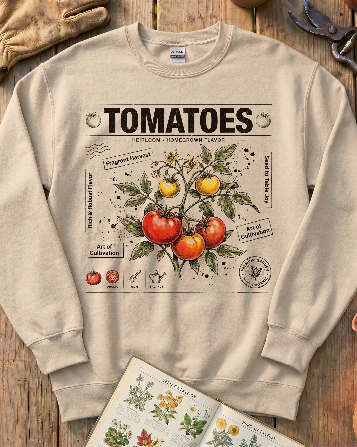 Homegrown Tomato Harvest Sweatshirt