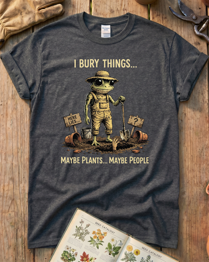 Funny Frog Gardener Plant Lover T-Shirt