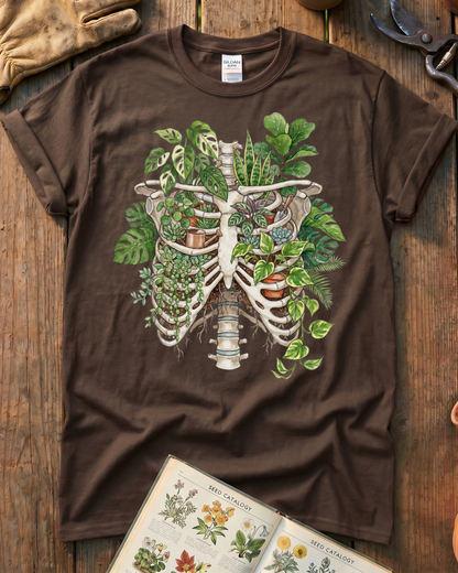 Skeleton Plant Lover Houseplant T-Shirt
