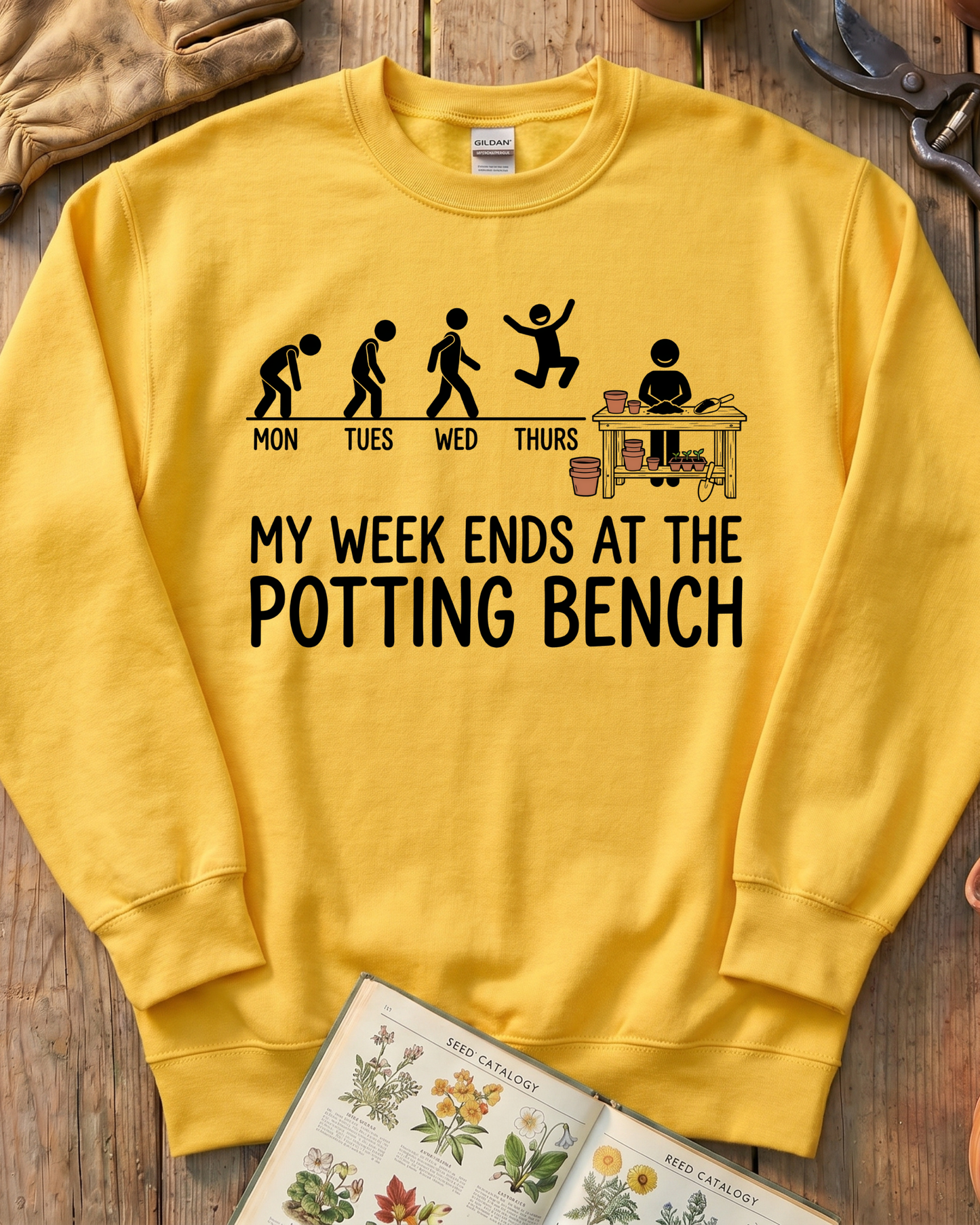 Aesthetic Retro Houseplant Plant Lover Sweatshirt