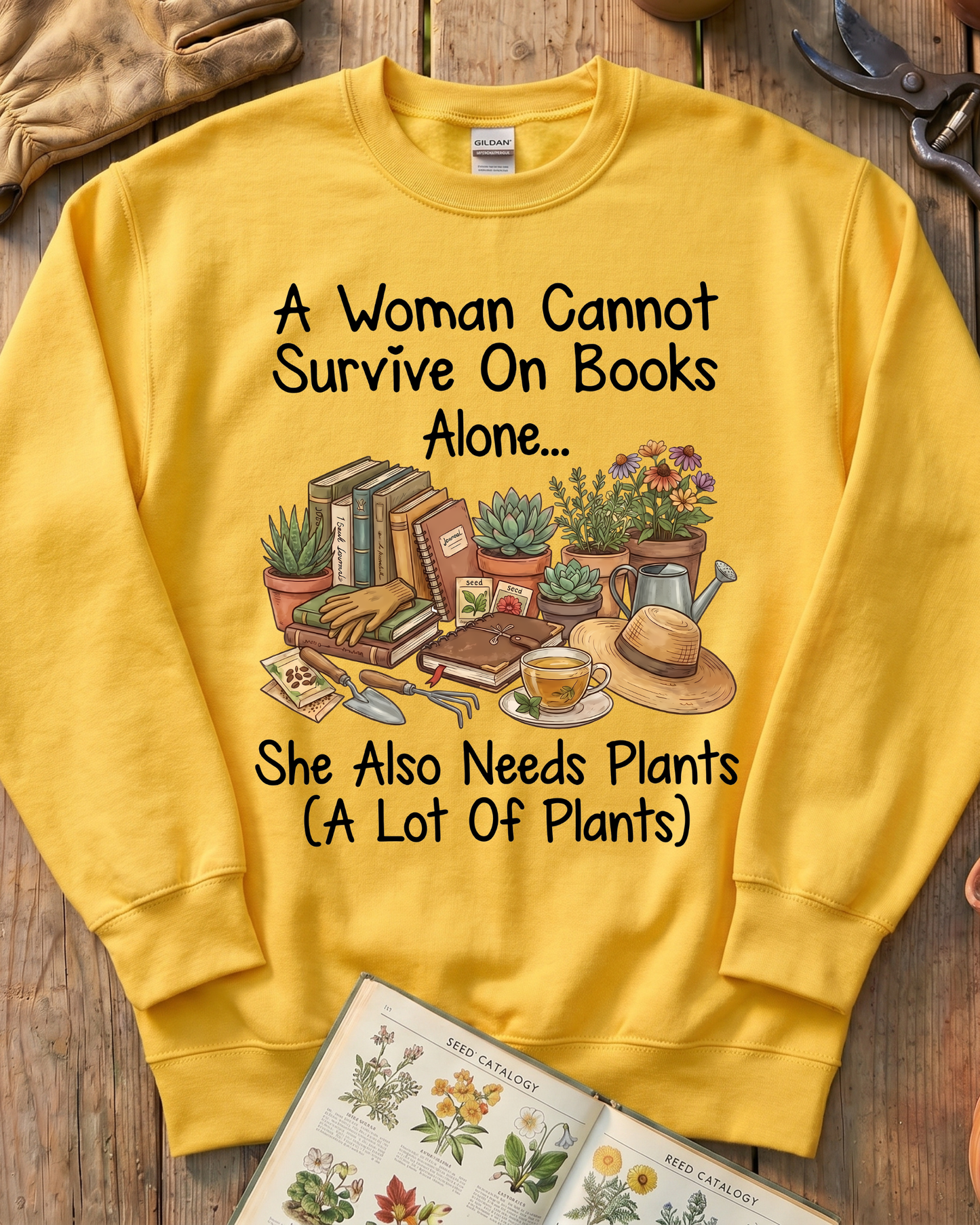 Vintage Botanical Wildflower Native Plants Sweatshirt