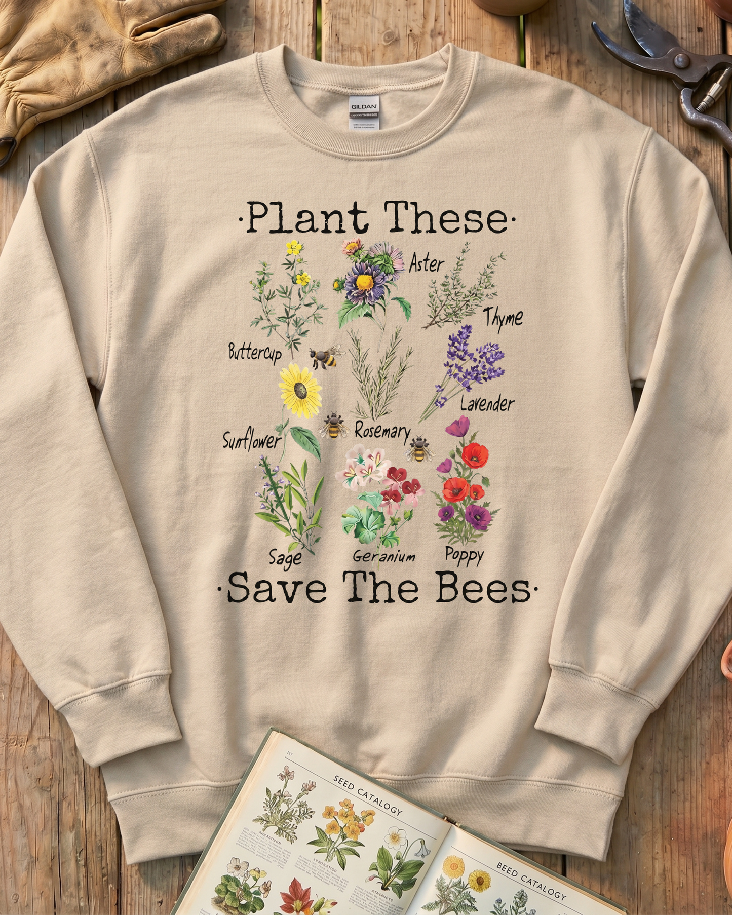 Plant These Save The Bees Sweatshirt