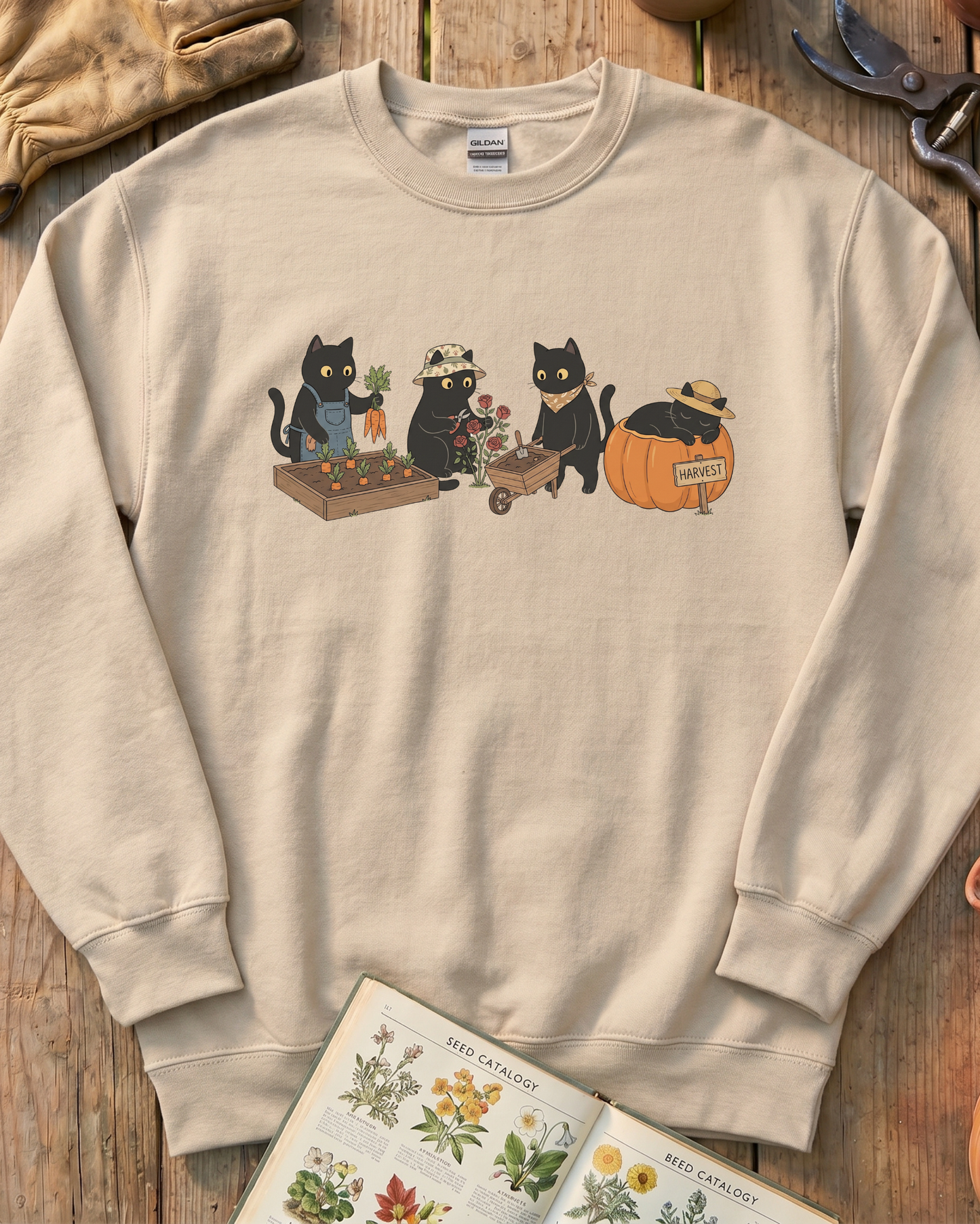 Cute Cat Gardeners Sweatshirt