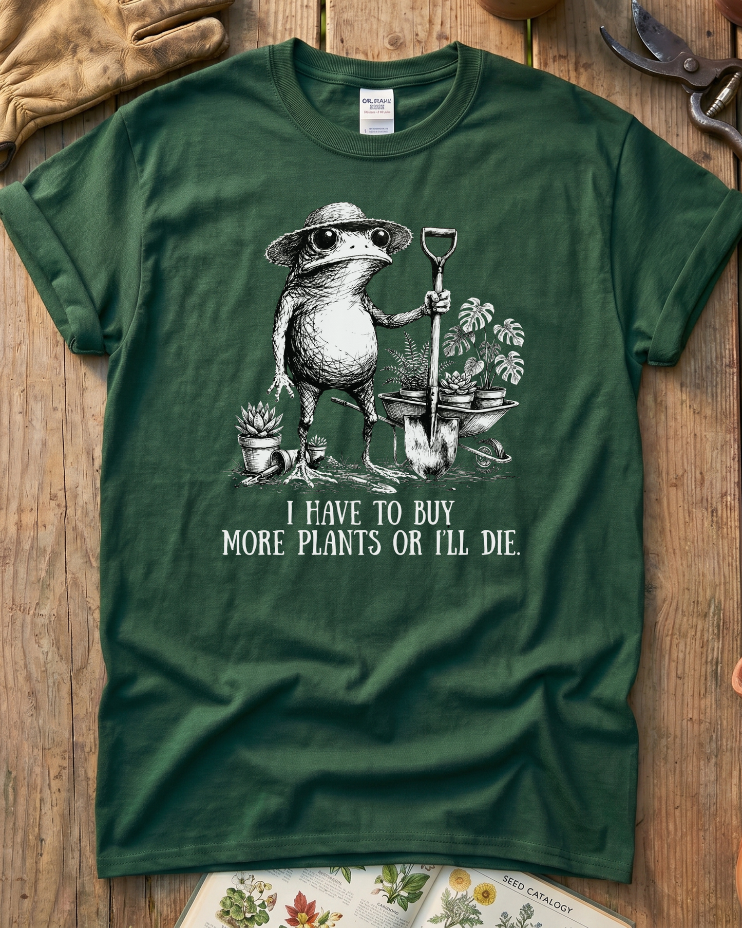 Funny Frog Plant Lover T-Shirt