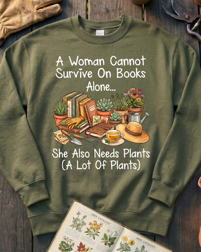 Vintage Botanical Wildflower Native Plants Sweatshirt