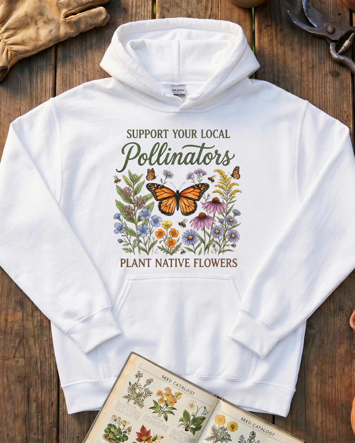 Support Your Local Pollinators Hoodie