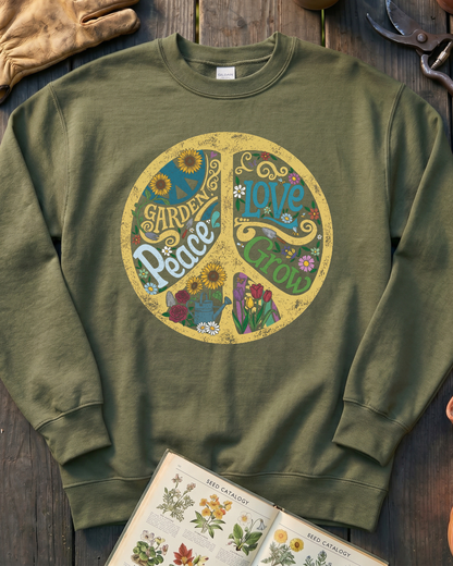Groovy Garden Peace Sweatshirt