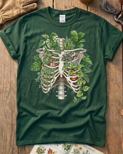 Skeleton Plant Lover Houseplant T-Shirt
