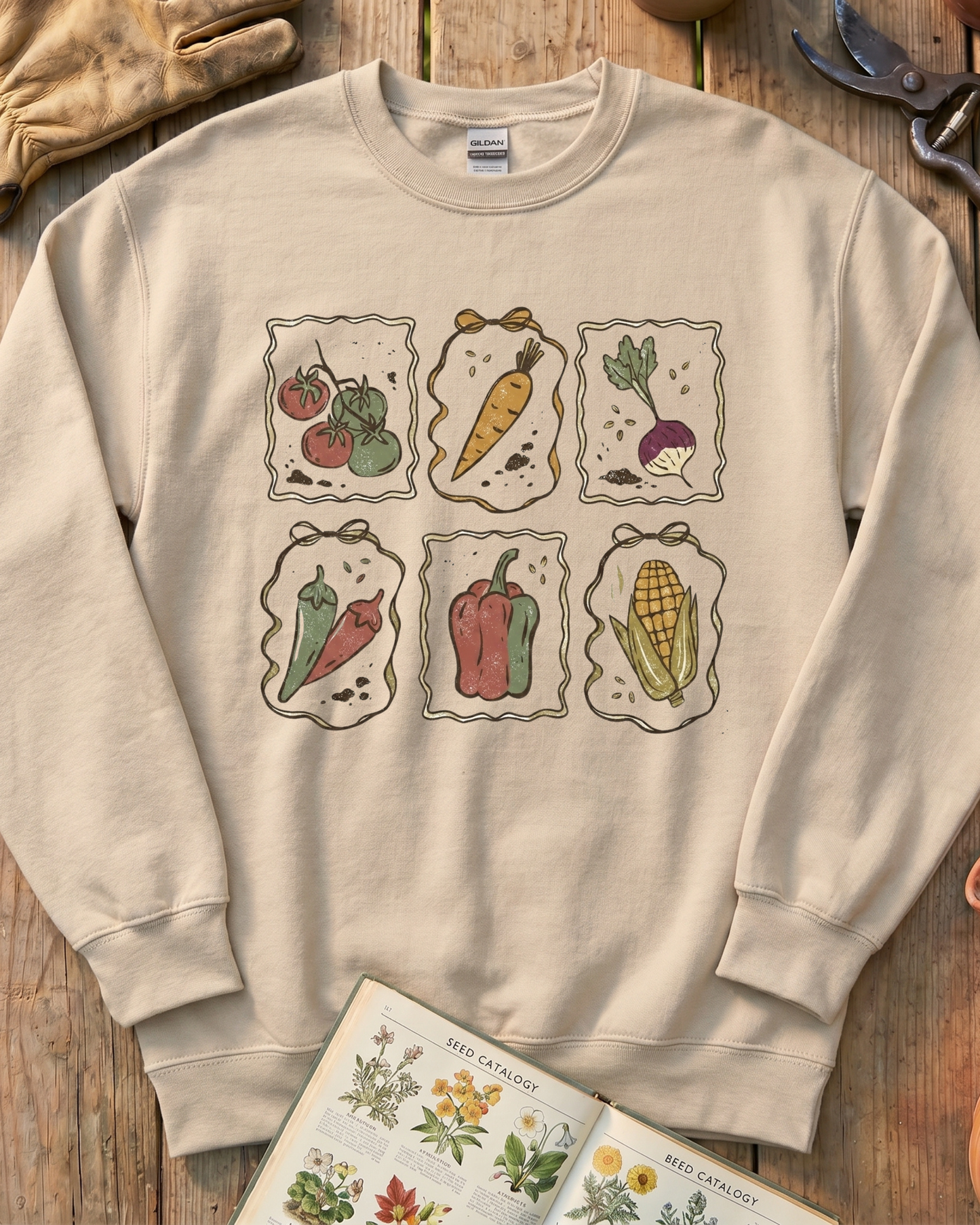 Vintage Vegetable Sweatshirt