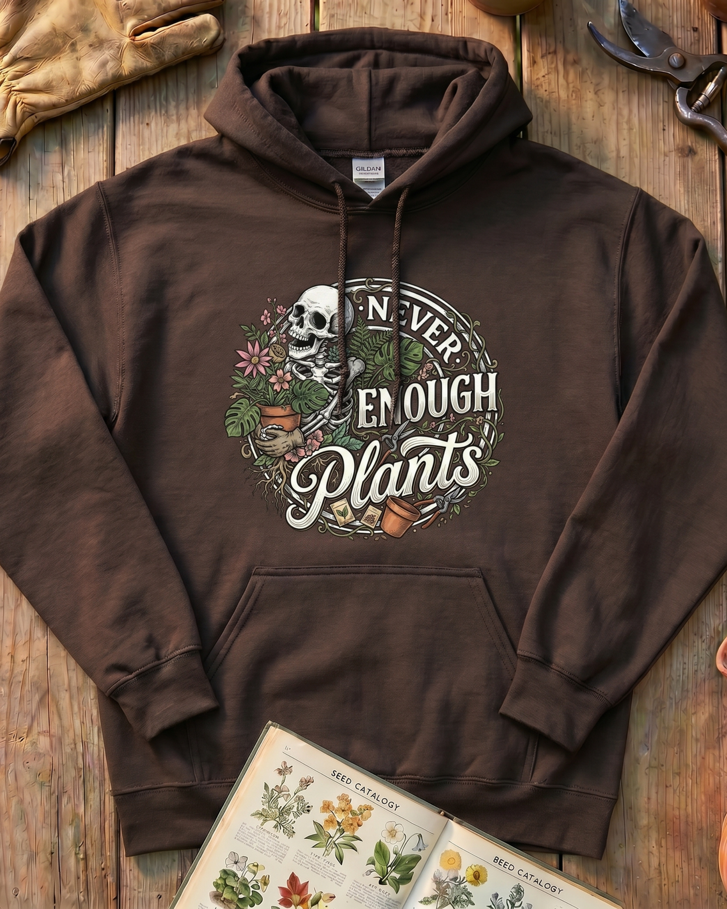 Never Enough Plants Tee Hoodie